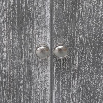 vidaXL Koupelnová skříňka bílo-šedá 46 x 24 x 116 cm dřevo pavlovnie