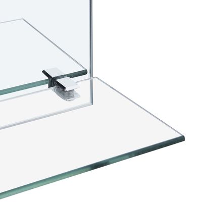 vidaXL Nástěnné zrcadlo s policí 60 x 60 cm tvrzené sklo