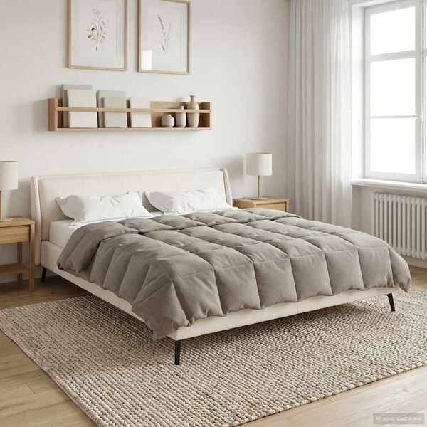 vidaXL Zimn&iacute; přikr&yacute;vka &Scaron;něrov&aacute;n Zelen&aacute; 200 x 220 cm Mikrovl&aacute;kno