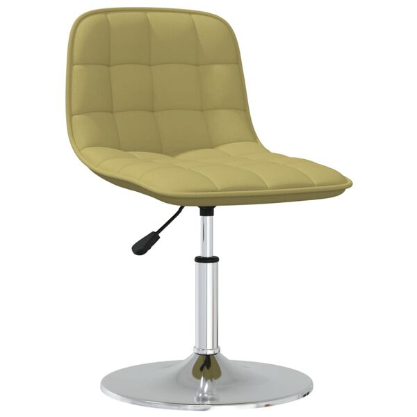 vidaXL Otočn&eacute; j&iacute;deln&iacute; židle 2 ks zelen&eacute; textil