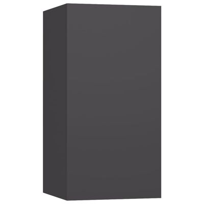 vidaXL 4dílný set TV skříněk šedý dřevotříska