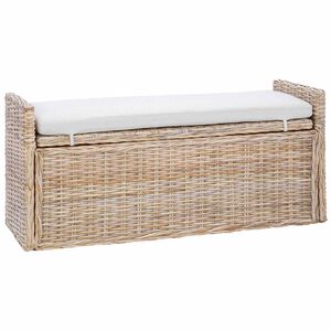 vidaXL &Uacute;ložn&aacute; lavice GENDT Př&iacute;rodn&iacute; 110 x 40 x 50 cm Ratan