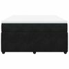 vidaXL Box spring postel s matrac&iacute; čern&aacute; 160x200 cm samet