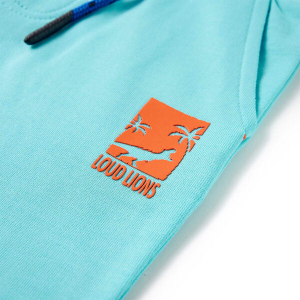 Dětské kraťasy se stahovací šňůrkou akvamarínové 116