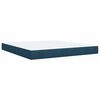 vidaXL Box spring postel s matrac&iacute; modr&aacute; 180 x 200 cm samet
