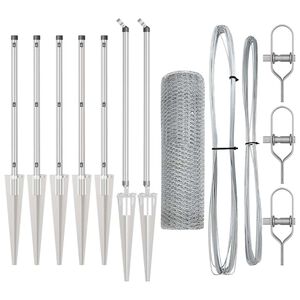 vidaXL Plotov&yacute; sloupek. Stř&iacute;brn&aacute;