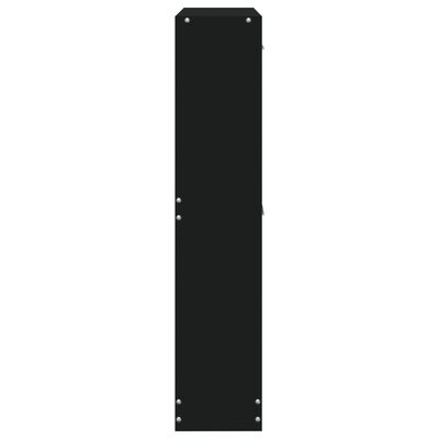vidaXL Botník černý 59x17x81 cm kompozitní dřevo