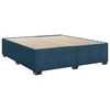 vidaXL Box spring postel s matrac&iacute; modr&aacute; 200 x 200 cm samet