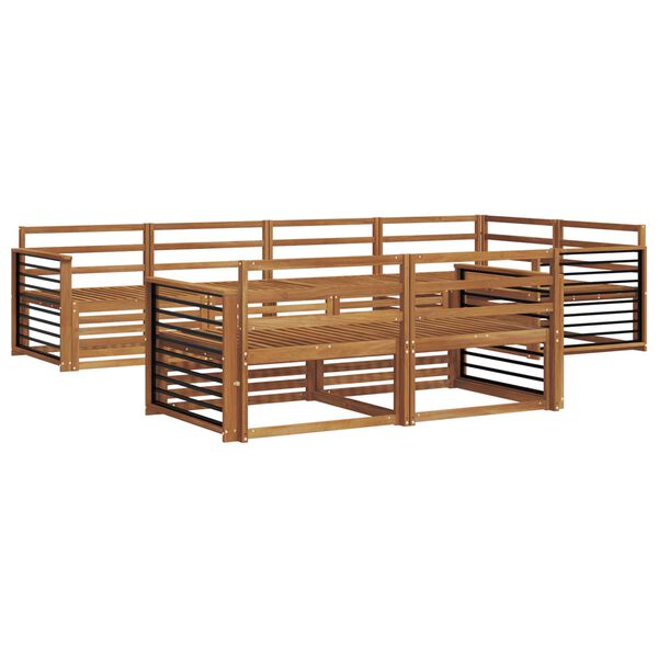 vidaXL Venkovn&iacute; pohovkov&aacute; souprava 7 pcs Př&iacute;rodn&iacute;