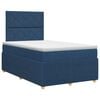 vidaXL Postel boxspring s matrac&iacute; s čelo Modr&aacute; 120 x 200 cm Textil