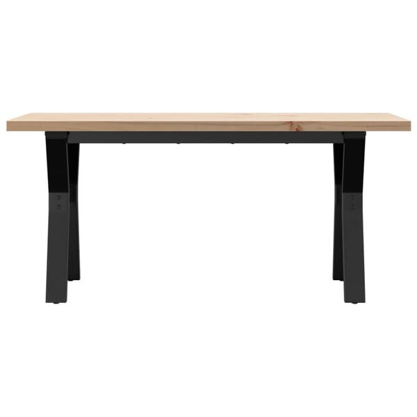 vidaXL Konferenčn&iacute; stolek s Y r&aacute;mem 100x50x45,5 cm borovice a ocel