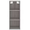 vidaXL Skř&iacute;ň highboard &scaron;ed&aacute; sonoma 34,5 x 34 x 180 cm kompozitn&iacute; dřevo
