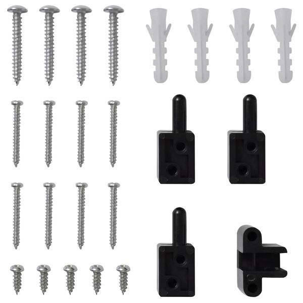 vidaXL Dveřn&iacute; hmyzov&aacute; s&iacute;ť Hněd&aacute; a čern&aacute; 100 x 215 cm