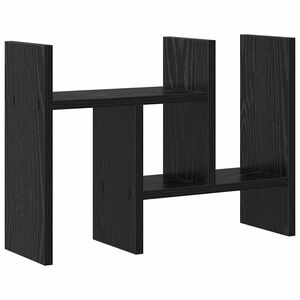 vidaXL Organiz&eacute;r na stůl Čern&yacute; dub 50 x 15,5 x 35,5 cm