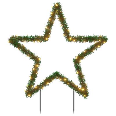 vidaXL Vánoční světelná dekorace s hroty Hvězda 80 LED diod 60 cm
