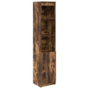 vidaXL Vysok&aacute; deska Smoked Oak 37,5x35x180 cm Dřevěn&aacute; konstrukce