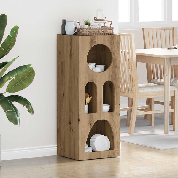 vidaXL Serv&iacute;rovac&iacute; skř&iacute;ň Artisanov&yacute; dub 40 x 35 x 100.5 cm