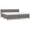 vidaXL Box spring postel s matrac&iacute; tmavě &scaron;ed&aacute; 180x200 cm textil