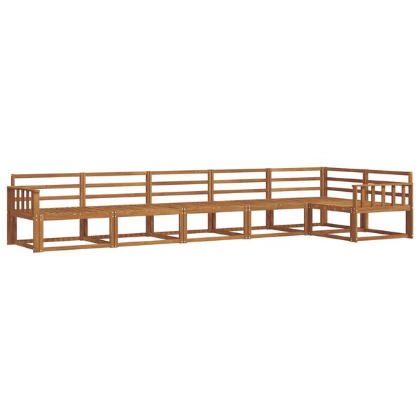 vidaXL Venkovn&iacute; pohovkov&aacute; souprava 6 pcs Př&iacute;rodn&iacute;