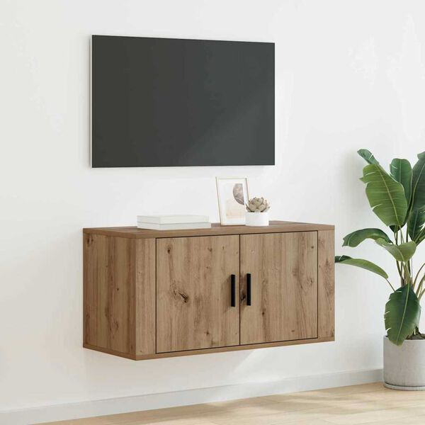 vidaXL N&aacute;stěnn&yacute; TV kabinet N&aacute;stěnn&yacute; dub artisan 80 x 34.5 x 40 cm
