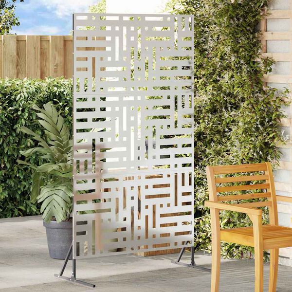 vidaXL Obrazovka pro soukromí Šedá 100 x 50 x 180 cm Ocel