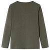 Dětsk&eacute; tričko s dlouh&yacute;m ruk&aacute;vem khaki 104