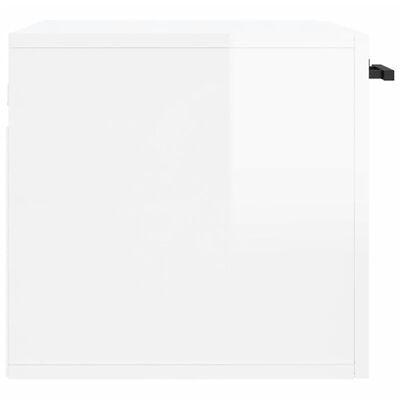 vidaXL Nástěnná skříňka bílá s vysokým leskem 60x36,5x35 cm kompozit