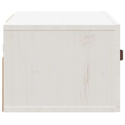 vidaXL Nástěnný noční stolek bílý 40x29,5x22 cm