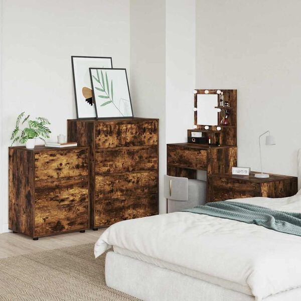 vidaXL &Uacute;ložn&eacute; skř&iacute;ně 2 pcs Kouřov&yacute; dub 80 x 48 x 105 cm