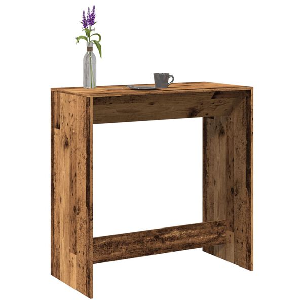 vidaXL Barov&yacute; stůl old wood 102 x 50 x 103,5 cm kompozitn&iacute; dřevo