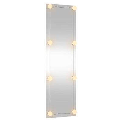 vidaXL Nástěnné zrcadlo s LED osvětlením 30 x 100 cm sklo obdélníkové