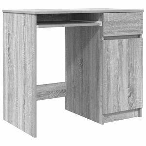vidaXL Psac&iacute; stůl &scaron;ed&yacute; sonoma 86x49x76 cm kompozitn&iacute; dřevo