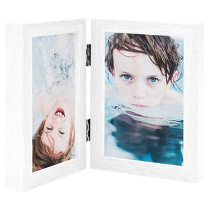 vidaXL Dvoud&iacute;ln&yacute; fotor&aacute;meček b&iacute;l&yacute; 2 x (10 x 15 cm)