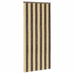 vidaXL Z&aacute;clona proti hmyzu Chenille Tmavě hněd&aacute; a b&eacute;žov&aacute; 100 x 220 cm