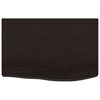 vidaXL Koupelnová deska tmavě hnědá 60x50x(2-4) cm ošetřený masiv