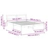 vidaXL R&aacute;m postele s čelo B&iacute;l&aacute; 160 x 200 cm Masivn&iacute; borov&eacute; dřevo