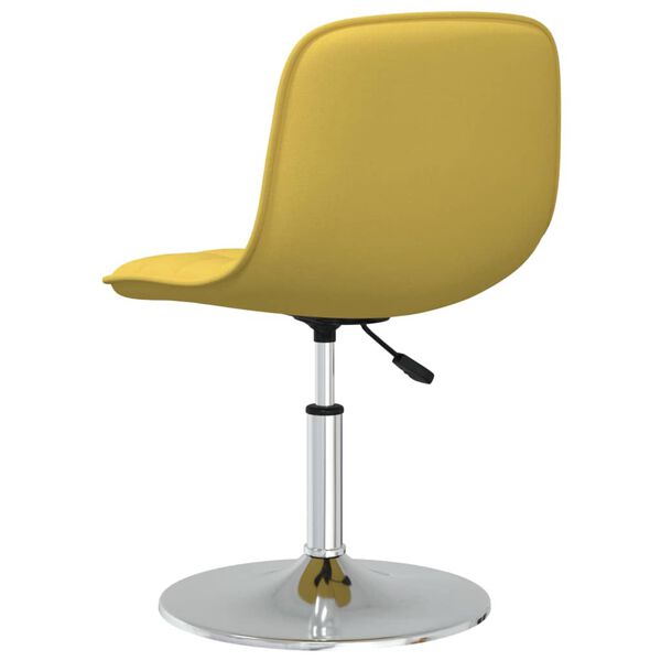 vidaXL Barov&aacute; židle hořčicově žlut&aacute; textil