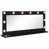 vidaXL Toaletn&iacute; zrcadlo Čern&yacute; dub 100 x 45 x 18 cm Obd&eacute;ln&iacute;kov&yacute;