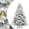 vidaXL Uměl&yacute; v&aacute;nočn&iacute; stromeček s 300 LED diodami B&iacute;l&aacute; 240 cm PE a PVC