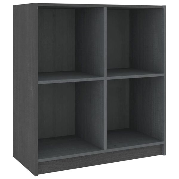 vidaXL Příborník šedý 70 x 33 x 76 cm masivní borové dřevo