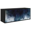 vidaXL N&aacute;stěnn&aacute; TV skř&iacute;ň RAALTE 102 x 33 x 40 cm Čern&yacute; dub