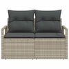 vidaXL Zahradn&iacute; sofa s pol&scaron;t&aacute;řem 120 x 62 x 69 cm polyratan