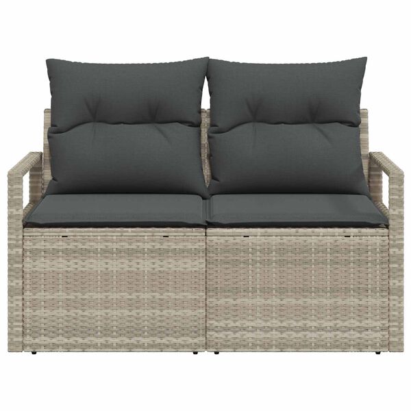 vidaXL Zahradn&iacute; sofa s pol&scaron;t&aacute;řem 120 x 62 x 69 cm polyratan