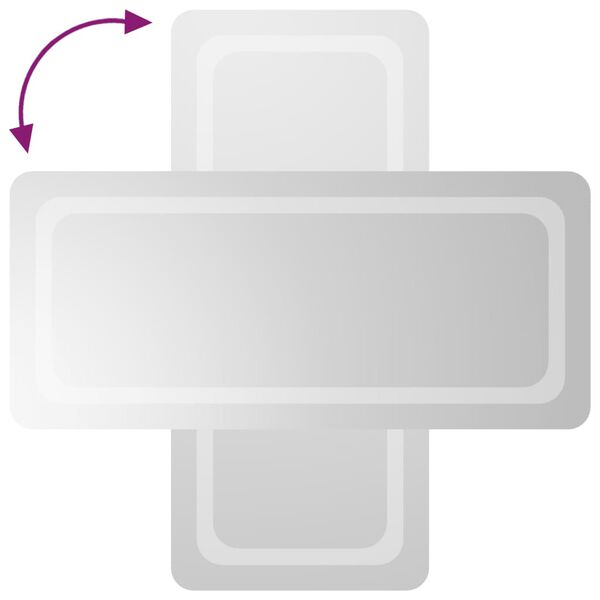 vidaXL Koupelnov&eacute; zrcadlo s LED osvětlen&iacute;m 40x90 cm