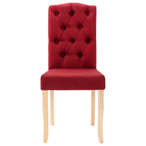 vidaXL J&iacute;deln&iacute; židle 6 ks v&iacute;nov&eacute; textil