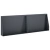 vidaXL Opěrn&aacute; zeď 2 ks 60 x 12 x 50 cm Ocel Antracitov&aacute;
