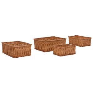 vidaXL 4d&iacute;ln&aacute; sada ko&scaron;&iacute;ků hněd&aacute; vrba