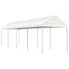 vidaXL Alt&aacute;n se střechou b&iacute;l&yacute; 8,92 x 2,28 x 2,69 m polyethylen