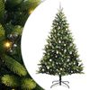 vidaXL Uměl&yacute; skl&aacute;dac&iacute; v&aacute;nočn&iacute; stromeček 300 LED Zelen&aacute; 210 cm PVC a PE