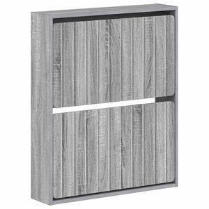 vidaXL N&aacute;stěnn&aacute; skř&iacute;ň na boty ZWOLLE 71 x 17 x 86 cm Kompozitn&iacute; dřevo